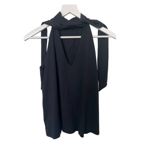 Susana Monaco Tie Neck Flare Top - Picture 8 of 10